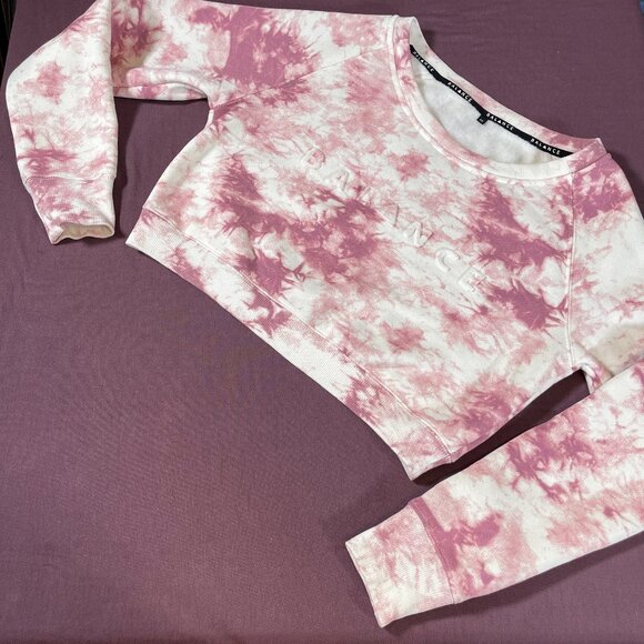 Balance Athletica Tops - Balance Athletica (Vitality) Cropped Crewneck sweatshirt in white/pink - size XS